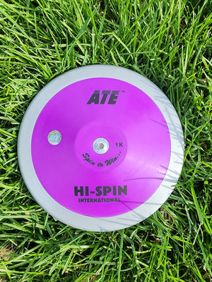 ATE 1KG HI-SPIN INTERNATIONAL PURPLE STEEL RIM DISCUS (80%)